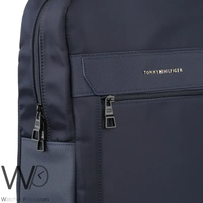 Tommy Hilfiger Backpack Navy Blue Laptop Bag | Watches Prime