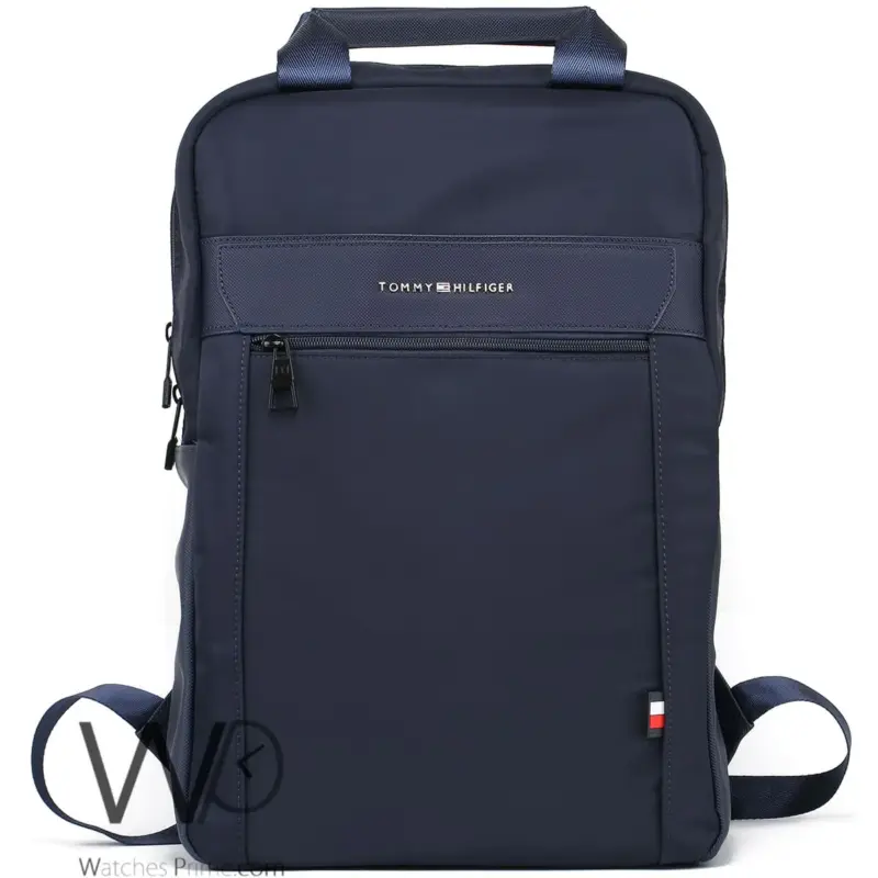 Tommy Hilfiger Backpack Navy Blue Laptop Bag | Watches Prime