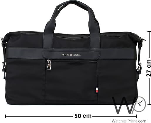 Tommy Hilfiger polyester Black Duffle Bag | Watches Prime