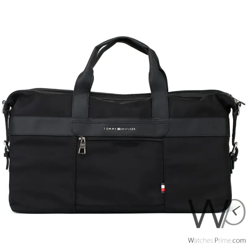 Tommy Hilfiger polyester Black Duffle Bag | Watches Prime