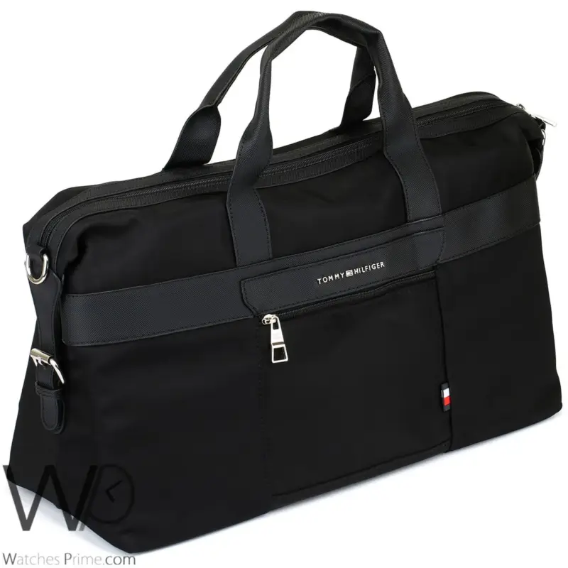 Tommy Hilfiger polyester Black Duffle Bag | Watches Prime