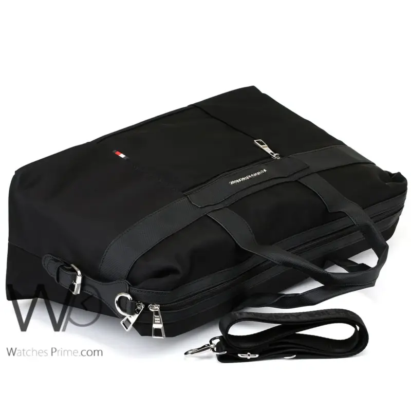Tommy Hilfiger polyester Black Duffle Bag | Watches Prime