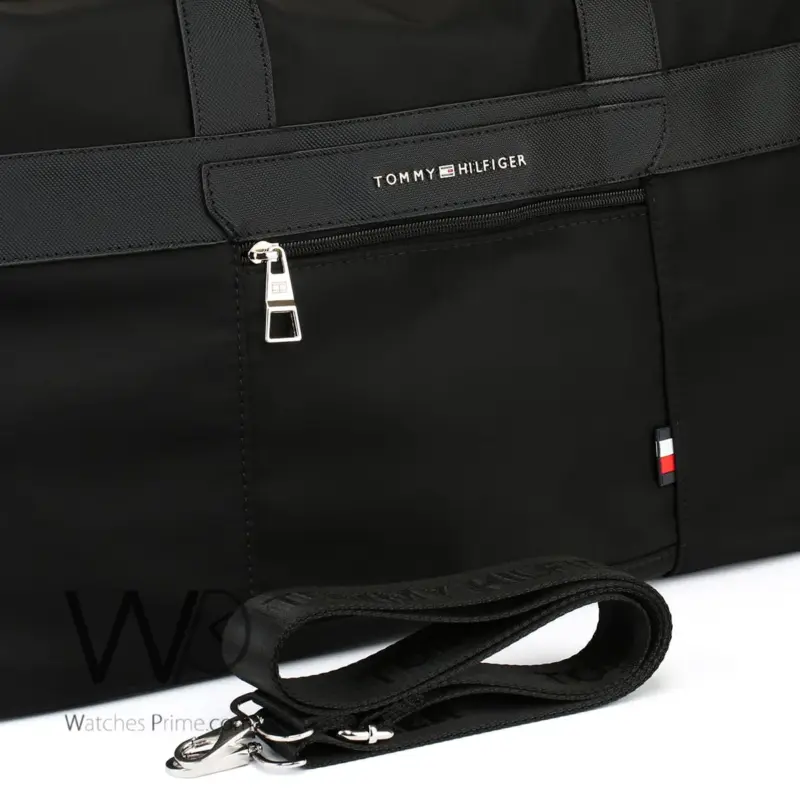 Tommy Hilfiger polyester Black Duffle Bag | Watches Prime