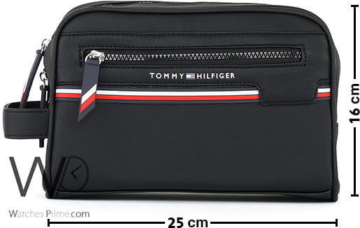 Tommy Hilfiger Black Handbag Men Gift Box | Watches Prime