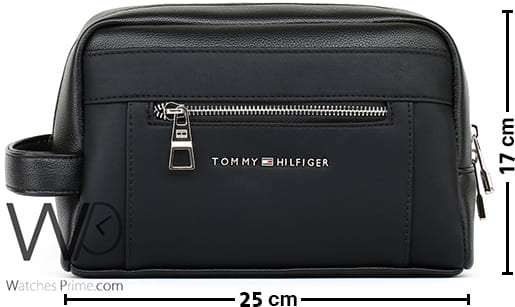Tommy Hilfiger Handbag Black Leather For Men | Watches Prime