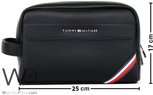 Tommy Hilfiger Black Handbag Men Gift Box | Watches Prime