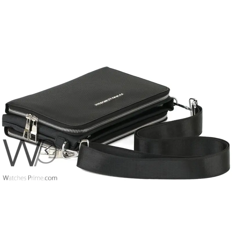 Tommy Hilfiger Crossbody Black Mens Hand Bag| Watches Prime
