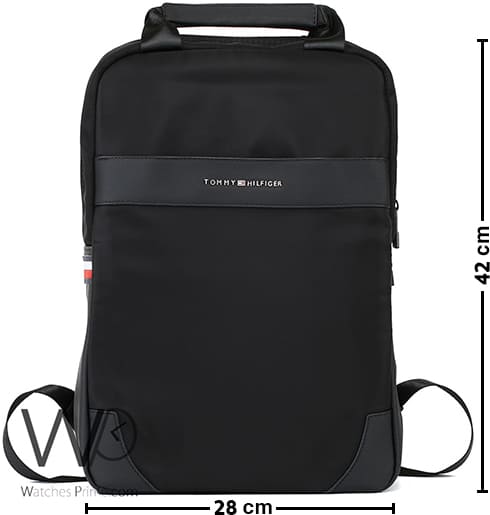 Tommy Hilfiger Laptop Black Men Backpack Bag | Watches Prime