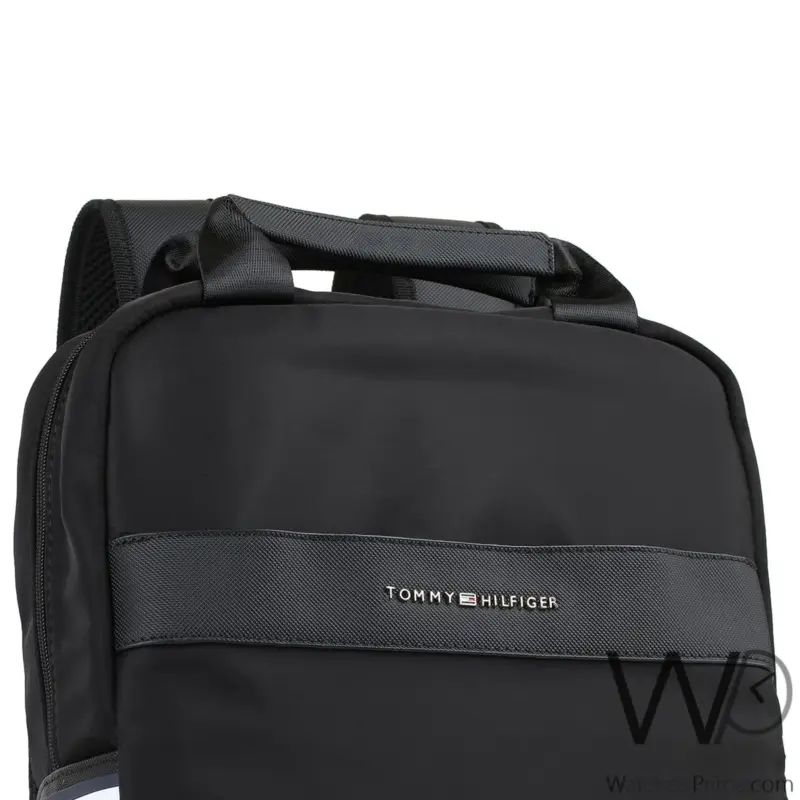 Tommy Hilfiger Laptop Black Men Backpack Bag | Watches Prime