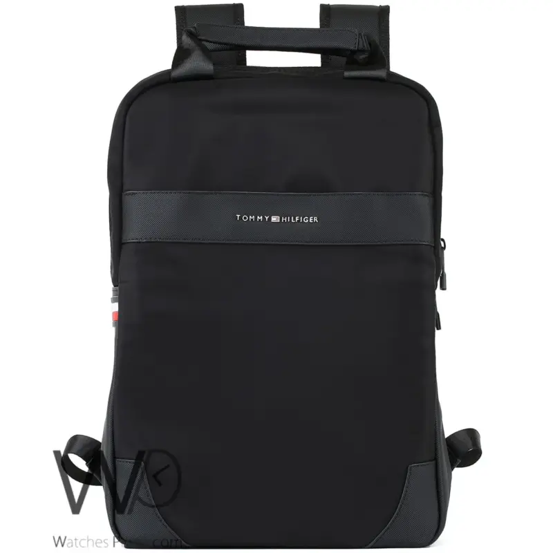 Tommy Hilfiger Laptop Black Men Backpack Bag | Watches Prime