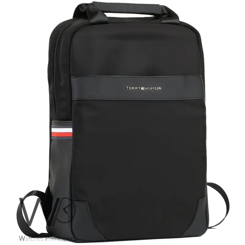 Tommy Hilfiger Laptop Black Men Backpack Bag | Watches Prime