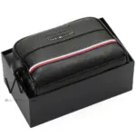 Tommy Hilfiger Black Handbag For Men Leather | Watches Prime