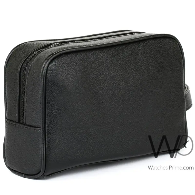 Tommy Hilfiger Black Handbag For Men Leather | Watches Prime