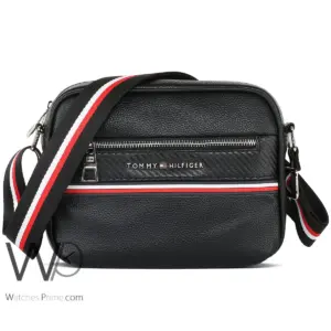 Tommy hilfiger leather crossbody shoulder black men bag