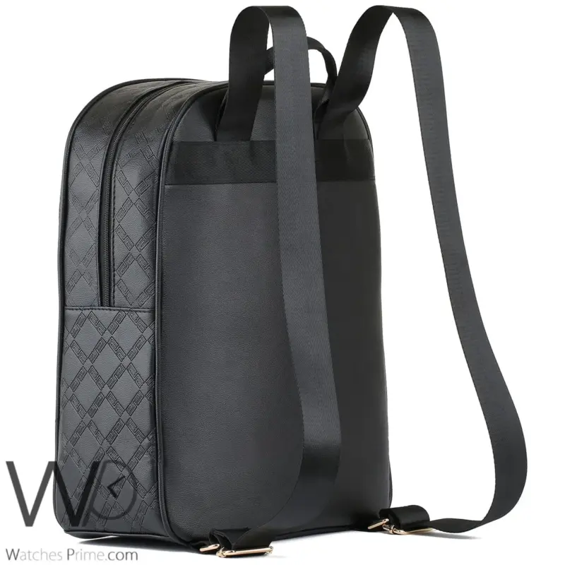 Versace Backpack Black Leather Laptop Bag | Watches Prime