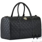 Versace Black Leather Duffle Gym Bag | Watches Prime