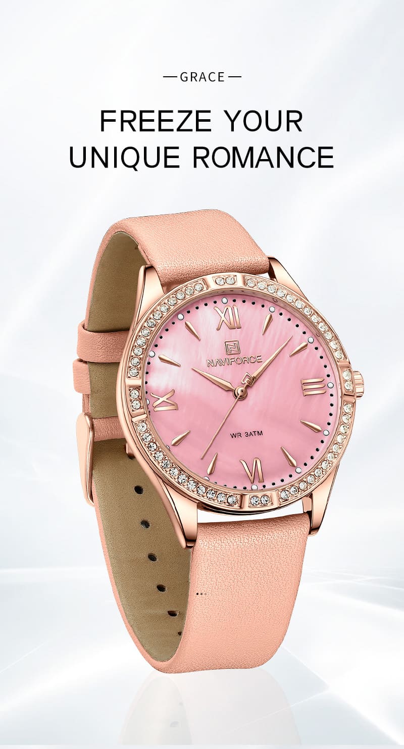 Naviforce Ladies Watch NF5038 RG R | Watches Prime