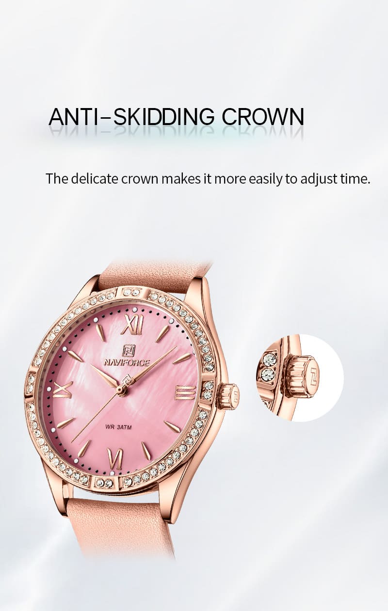 Naviforce Ladies Watch NF5038 RG R | Watches Prime