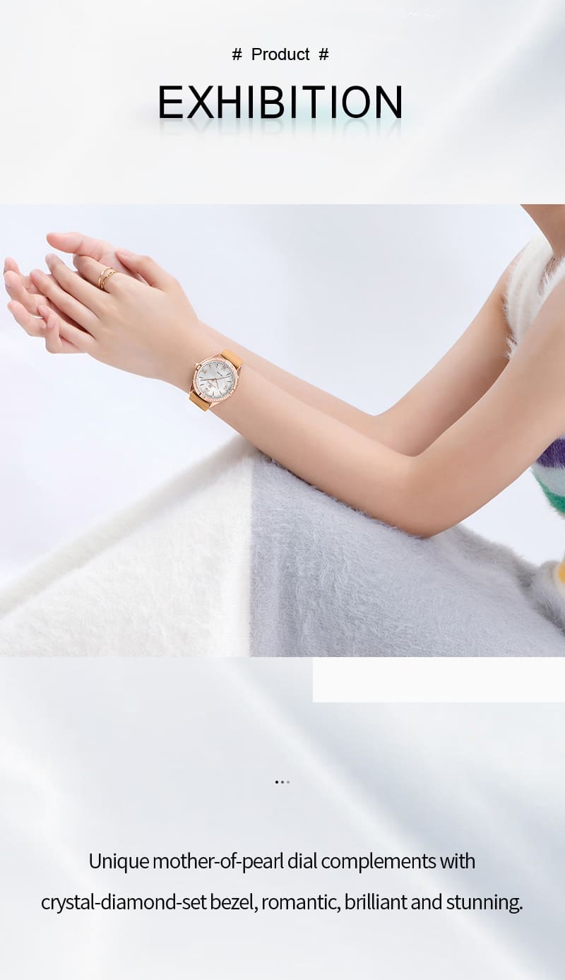ساعة يد نافي فورس نسائية NF5038 RG W | واتشز برايم