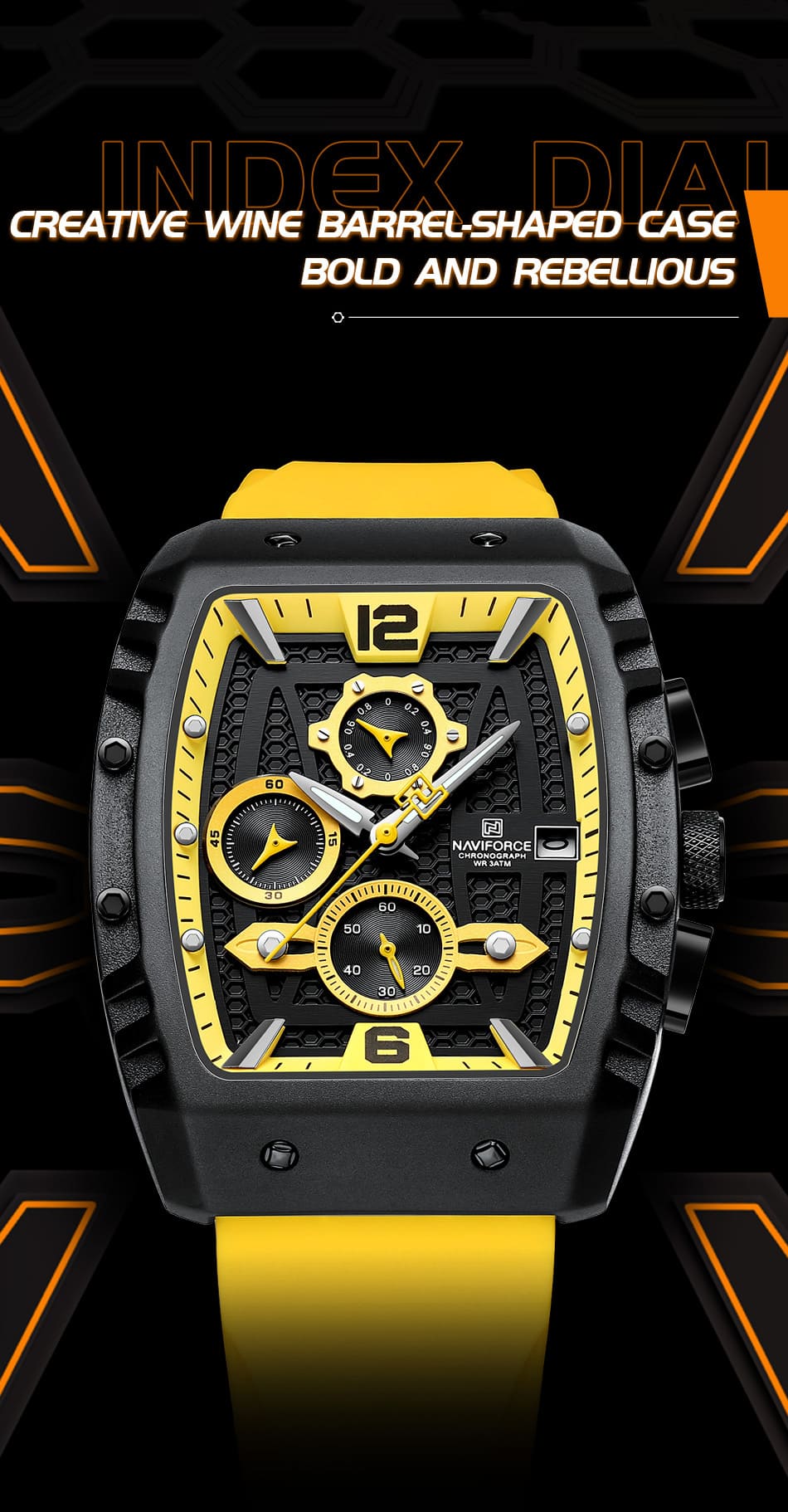 Naviforce Men's Watch NF8025 B Y Y | Watches Prime