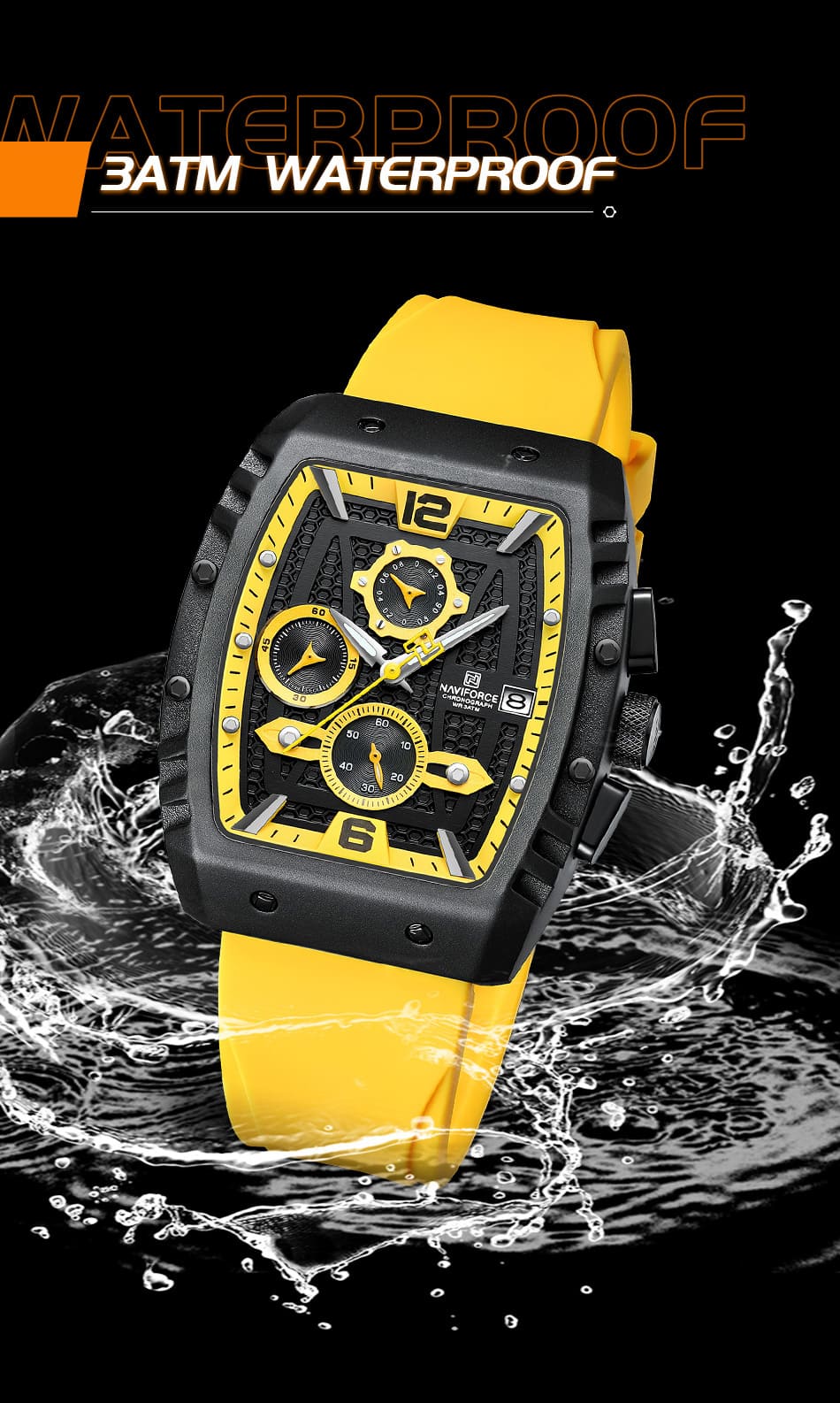 Naviforce Men's Watch NF8025 B Y Y | Watches Prime