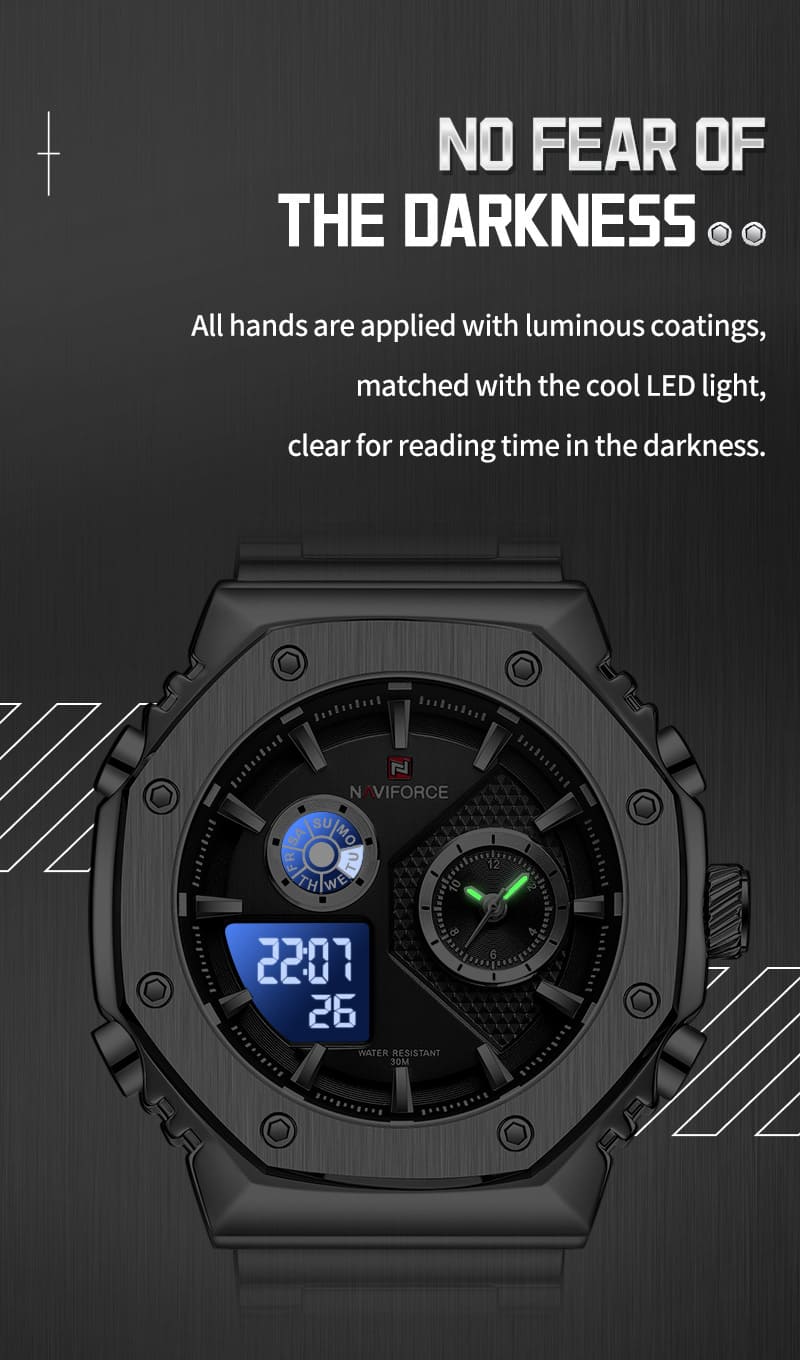 Naviforce Men's Watch NF9216S S B | Watches Prime