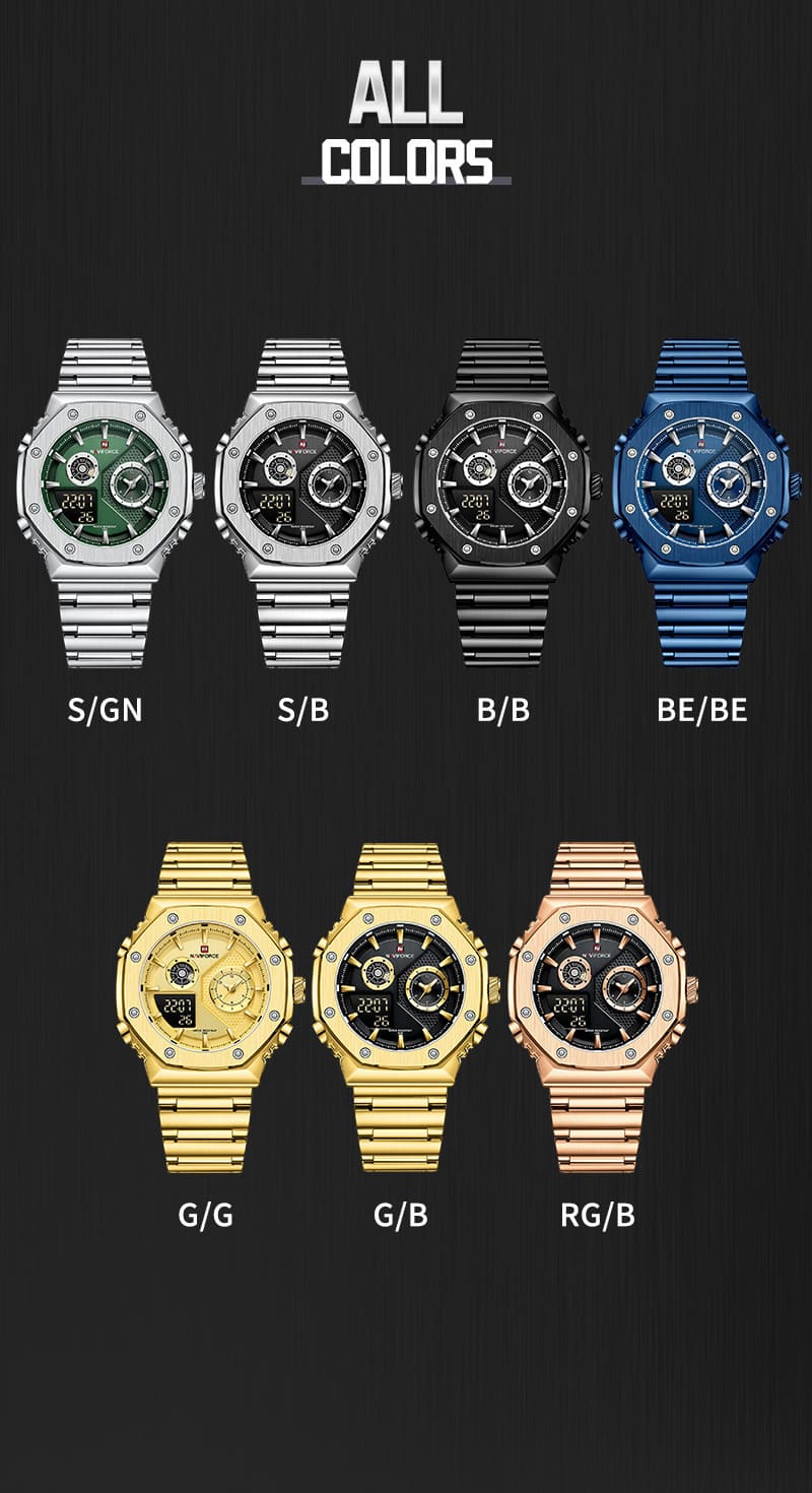 Naviforce Men's Watch NF9216S S B | Watches Prime