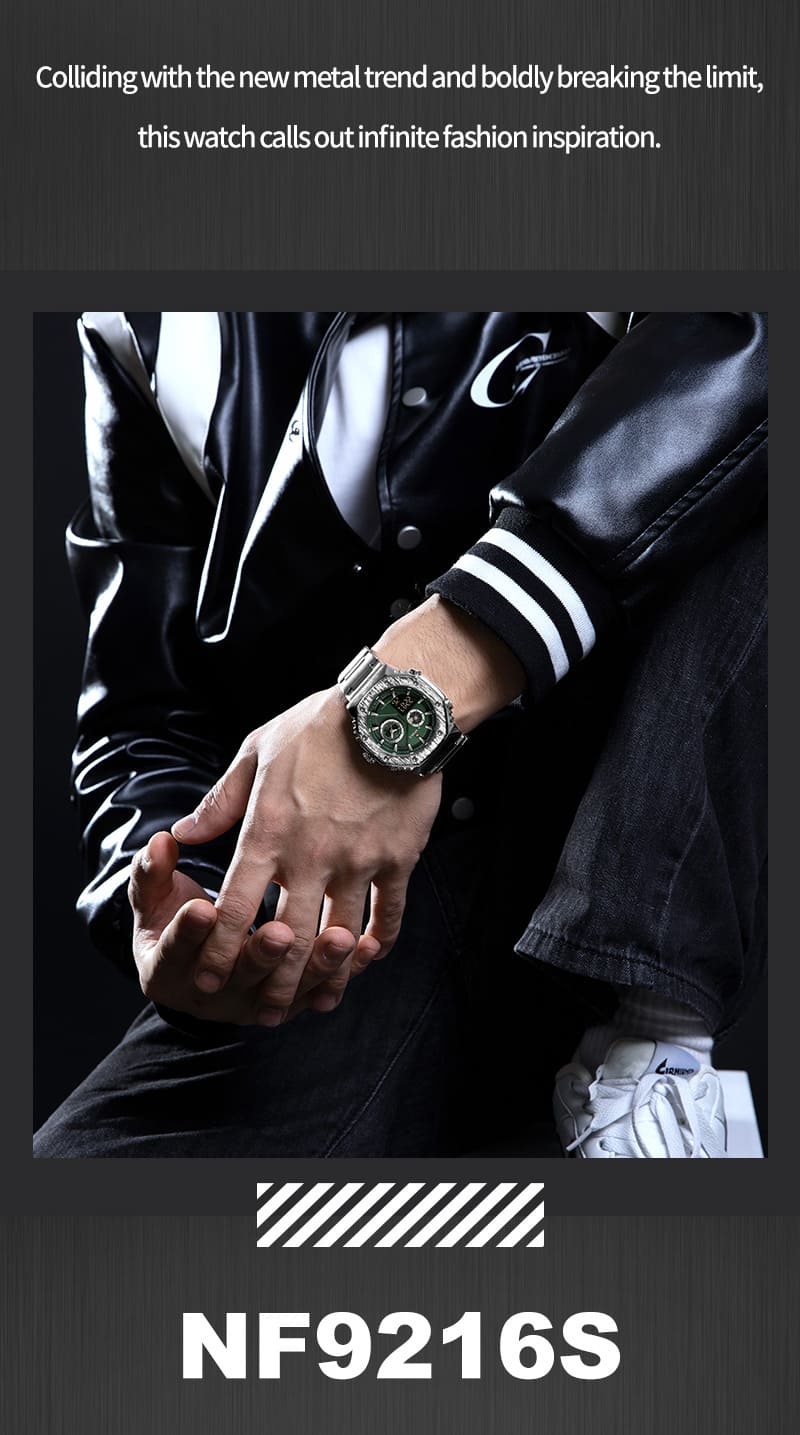 Naviforce Men's Watch NF9216S S GN | Watches Prime