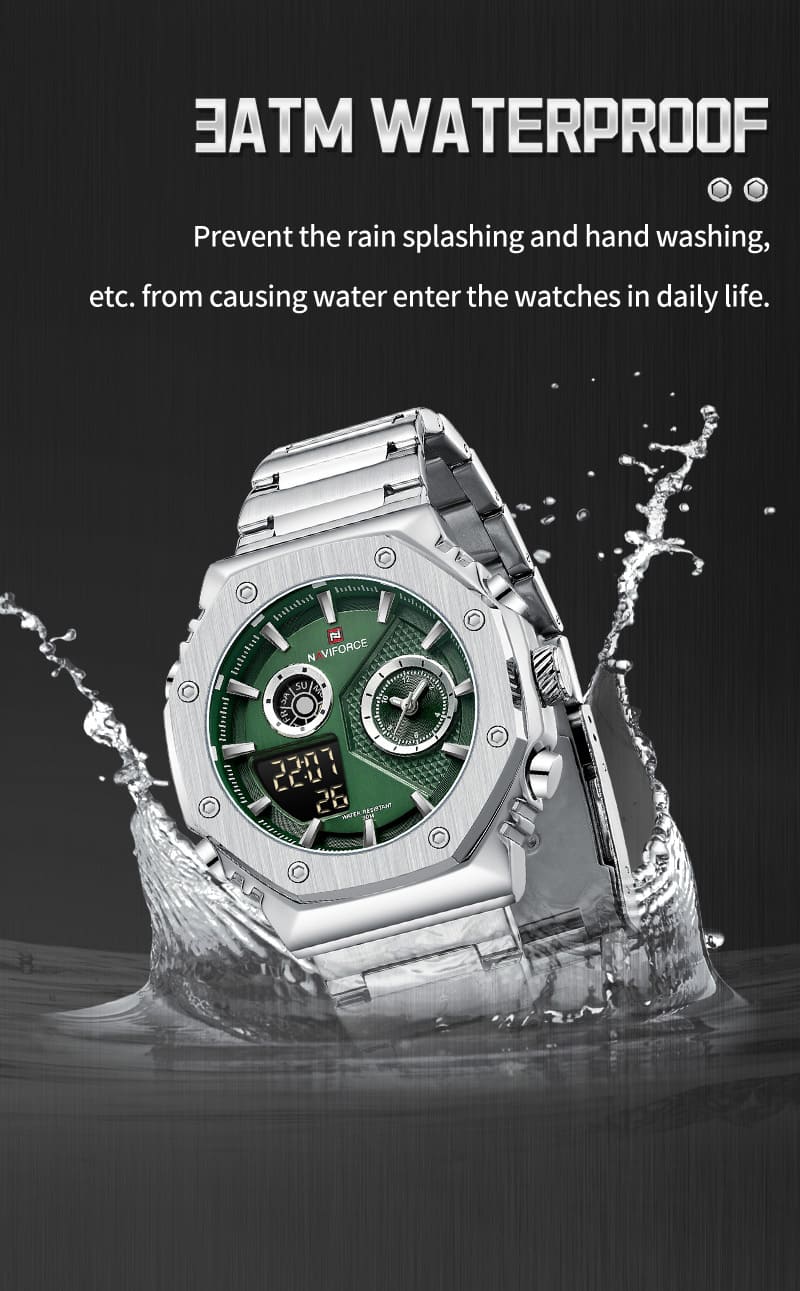 Naviforce Men's Watch NF9216S S GN | Watches Prime