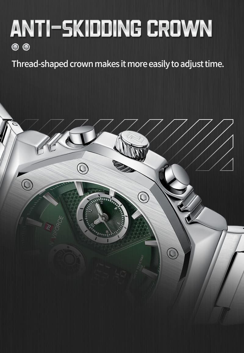 Naviforce Men's Watch NF9216S S GN | Watches Prime