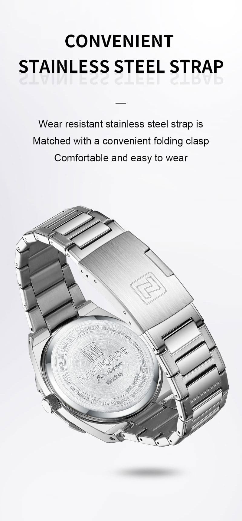 Naviforce Men's Watch NF9218 S W | Watches Prime