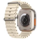 Antique White Rubber Ocean Band For Apple Watch Correa Silicone Bracelet For Iwatch Ultra 2 Serie 7 6 Se 8 9 10 Strap With Silver Buckle | Watches Prime