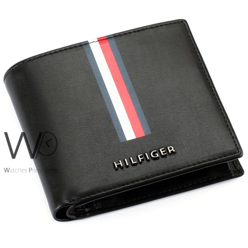 Tommy Hilfiger Wallet Black Flag Printed Men | Watches Prime