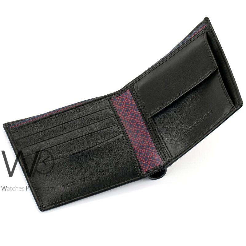 Tommy Hilfiger Wallet Black Flag Printed Men | Watches Prime
