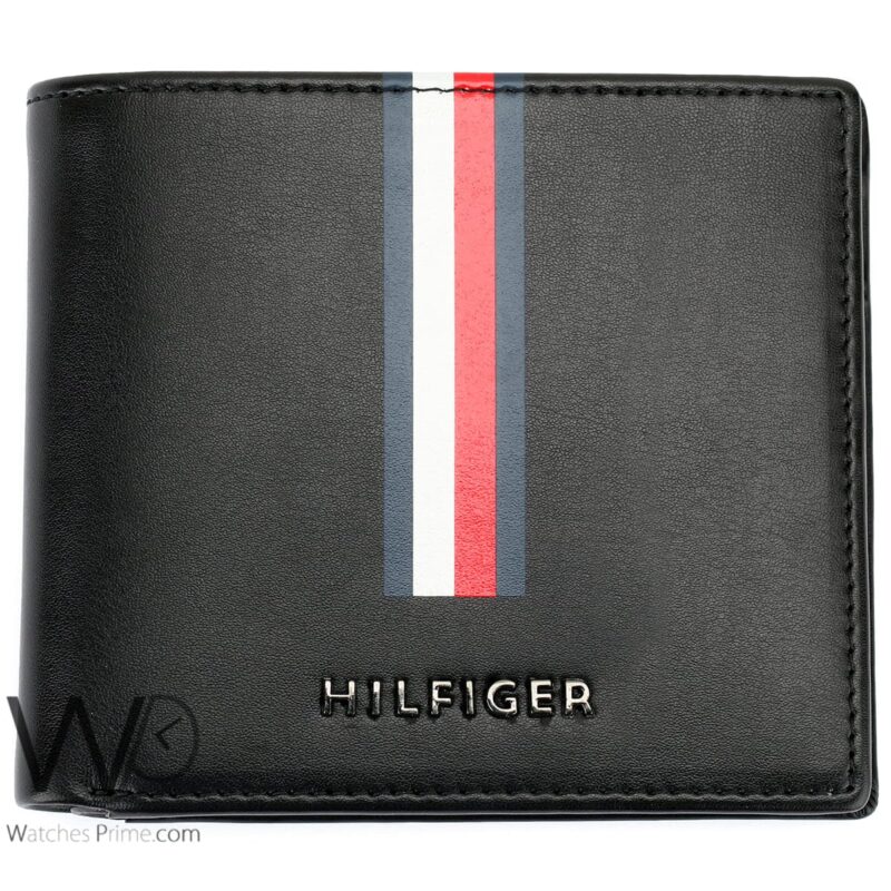 Tommy Hilfiger Wallet Black Flag Printed Men | Watches Prime