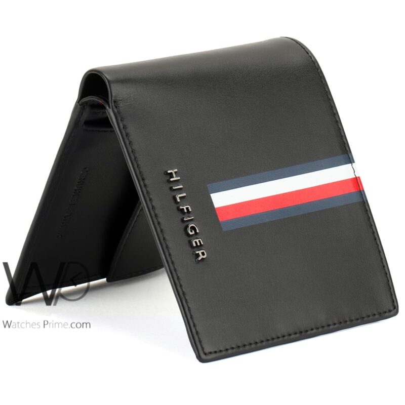 Tommy Hilfiger Wallet Black Flag Printed Men | Watches Prime
