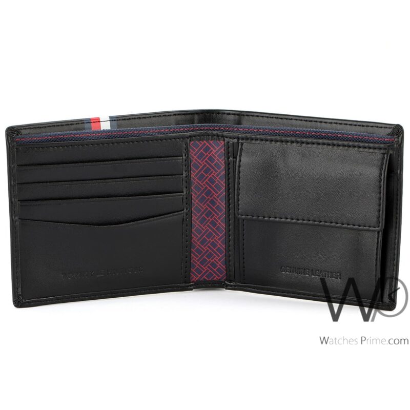 Tommy Hilfiger Wallet Black Flag Printed Men | Watches Prime
