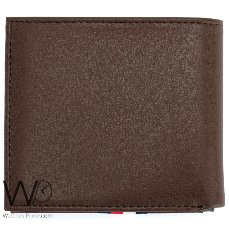 Tommy Hilfiger Wallet Brown TH Patterned | Watches Prime