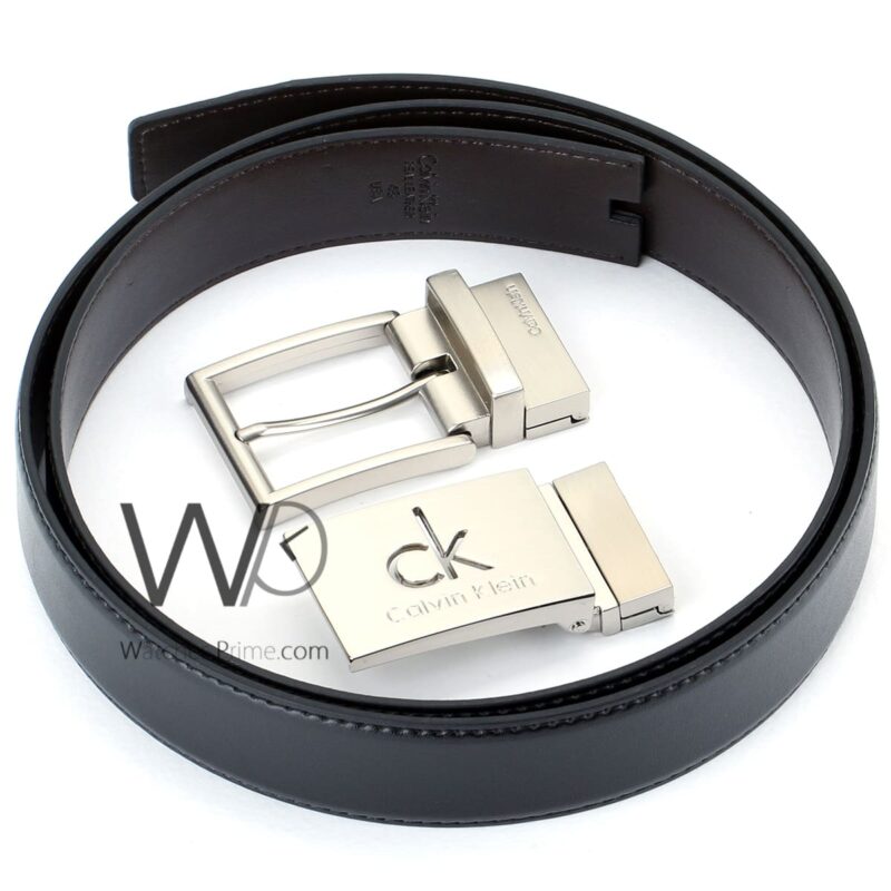 Calvin Klein Belts Set double Face Men Brown | Watches Prime