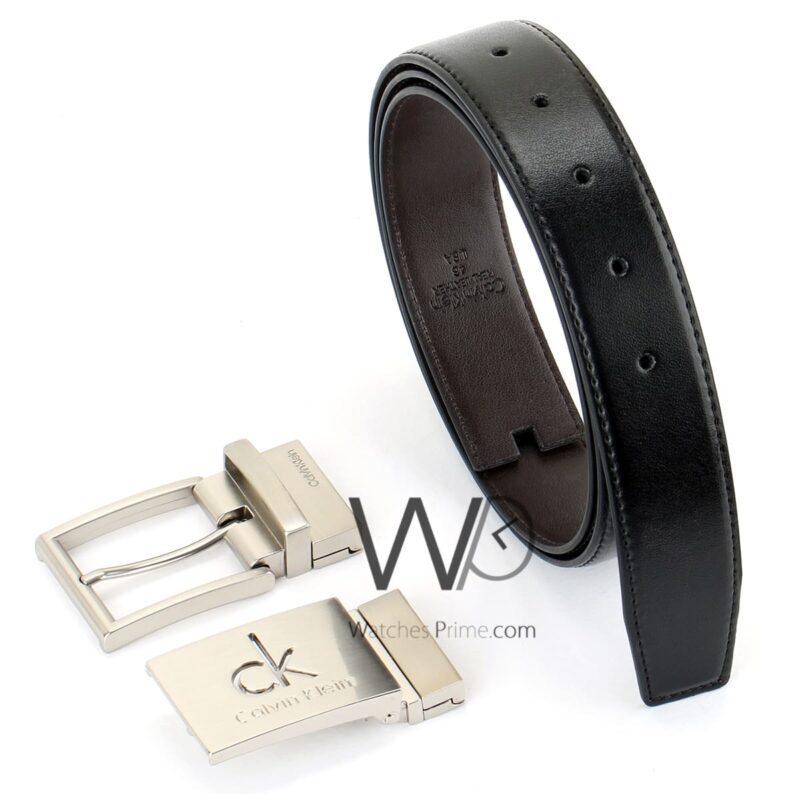Calvin Klein Belts Set double Face Men Brown | Watches Prime