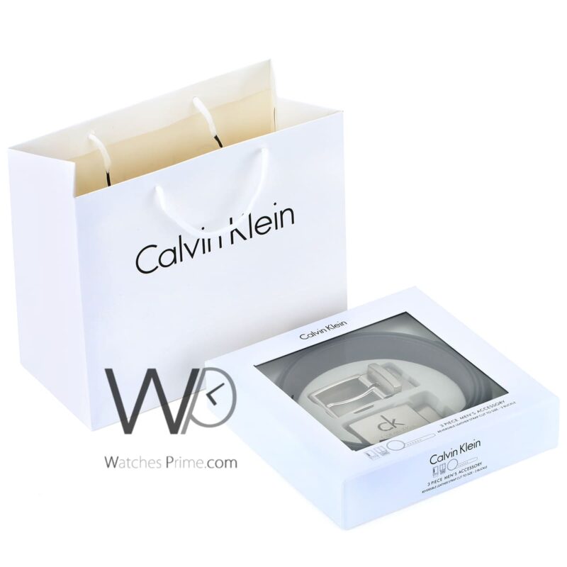 Calvin Klein Belts Set double Face Men Brown | Watches Prime