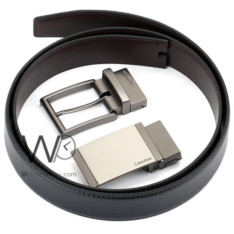 Calvin Klein Belts Set double Face Men Black | Watches Prime