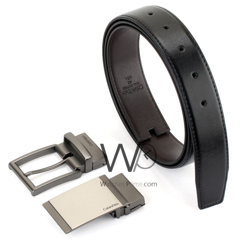 Calvin Klein Belts Set double Face Men Black | Watches Prime