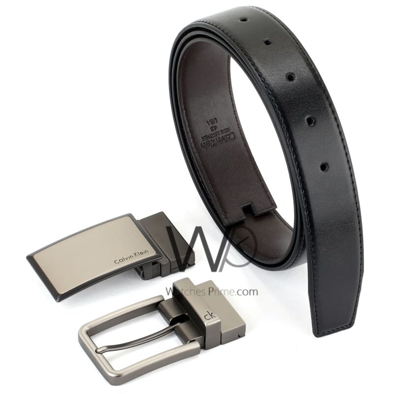Calvin Klein Belts Set Black double Face Men | Watches Prime