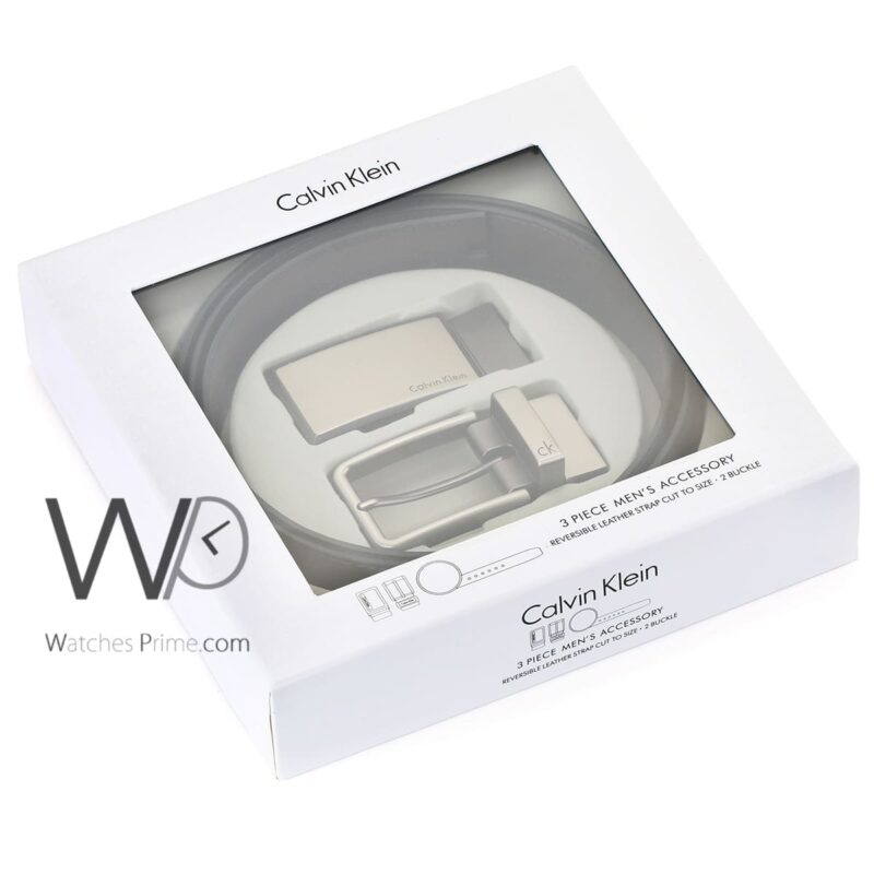 Calvin Klein Belts Set Black double Face Men | Watches Prime