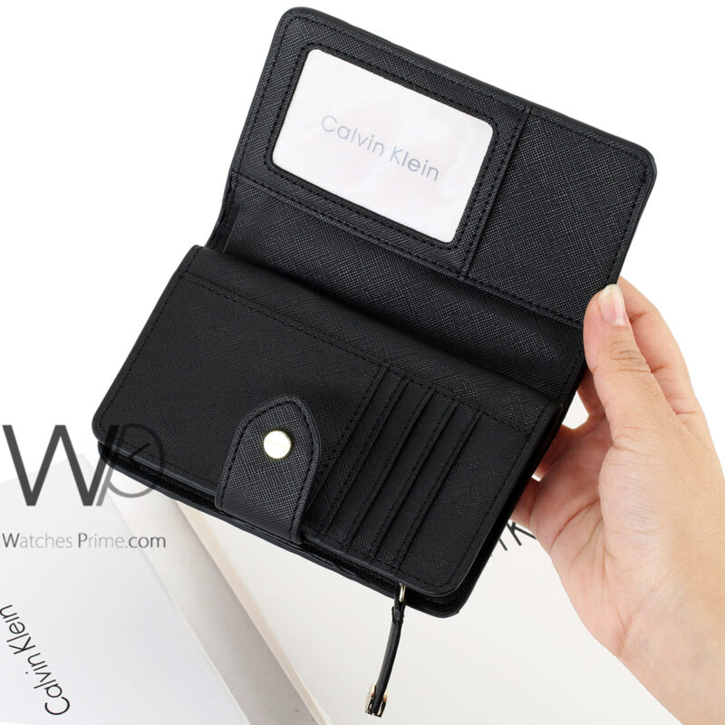 Calvin Klein CK Wallet Leather Women Black | Watches Prime