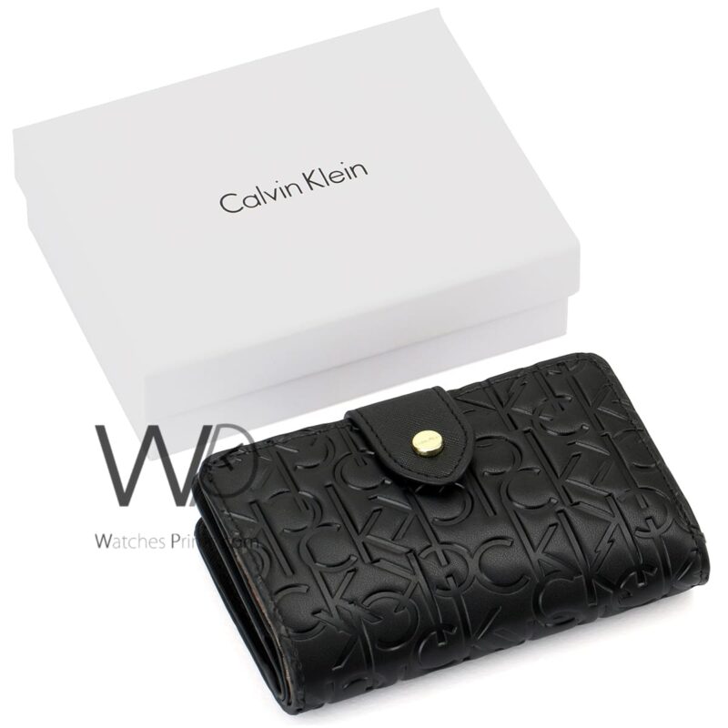 Calvin Klein CK Wallet Leather Women Black | Watches Prime