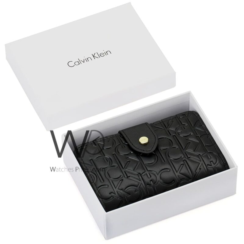 Calvin Klein CK Wallet Leather Women Black | Watches Prime