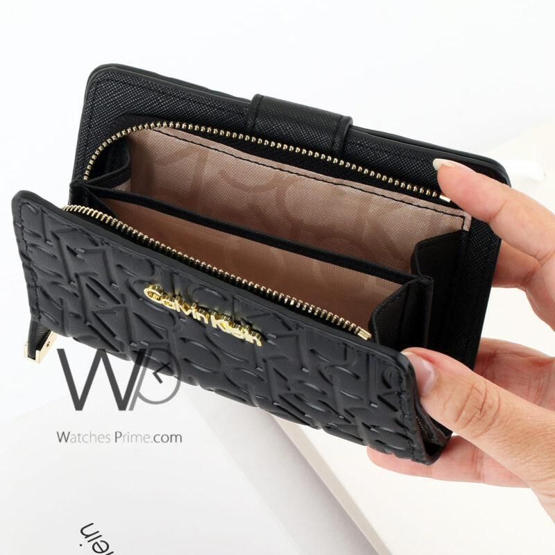Calvin Klein CK Wallet Leather Women Black | Watches Prime