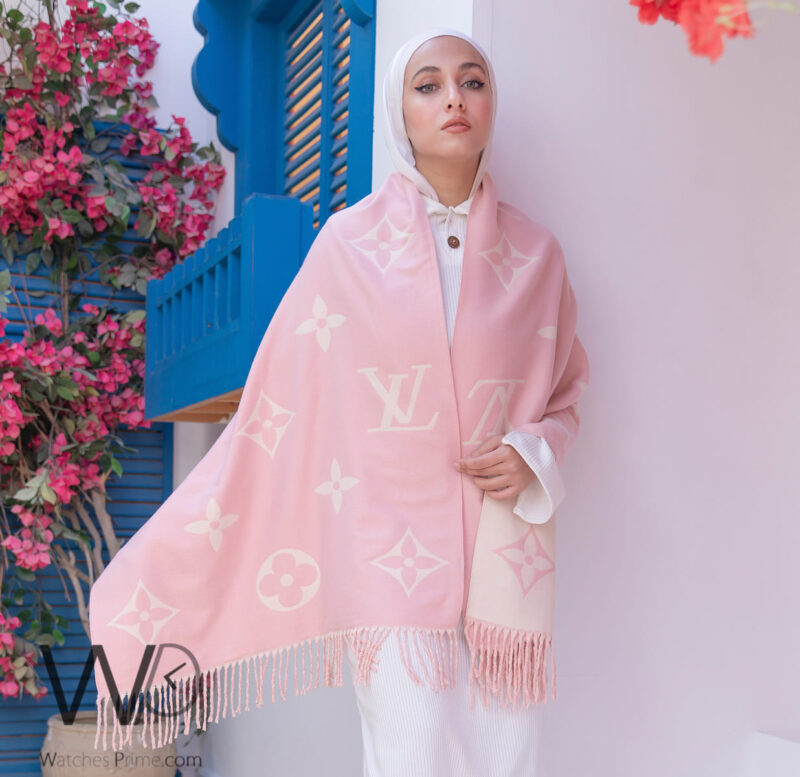 Louis Vuitton LV Pink Cashmere Wool Scarf | Watches Prime